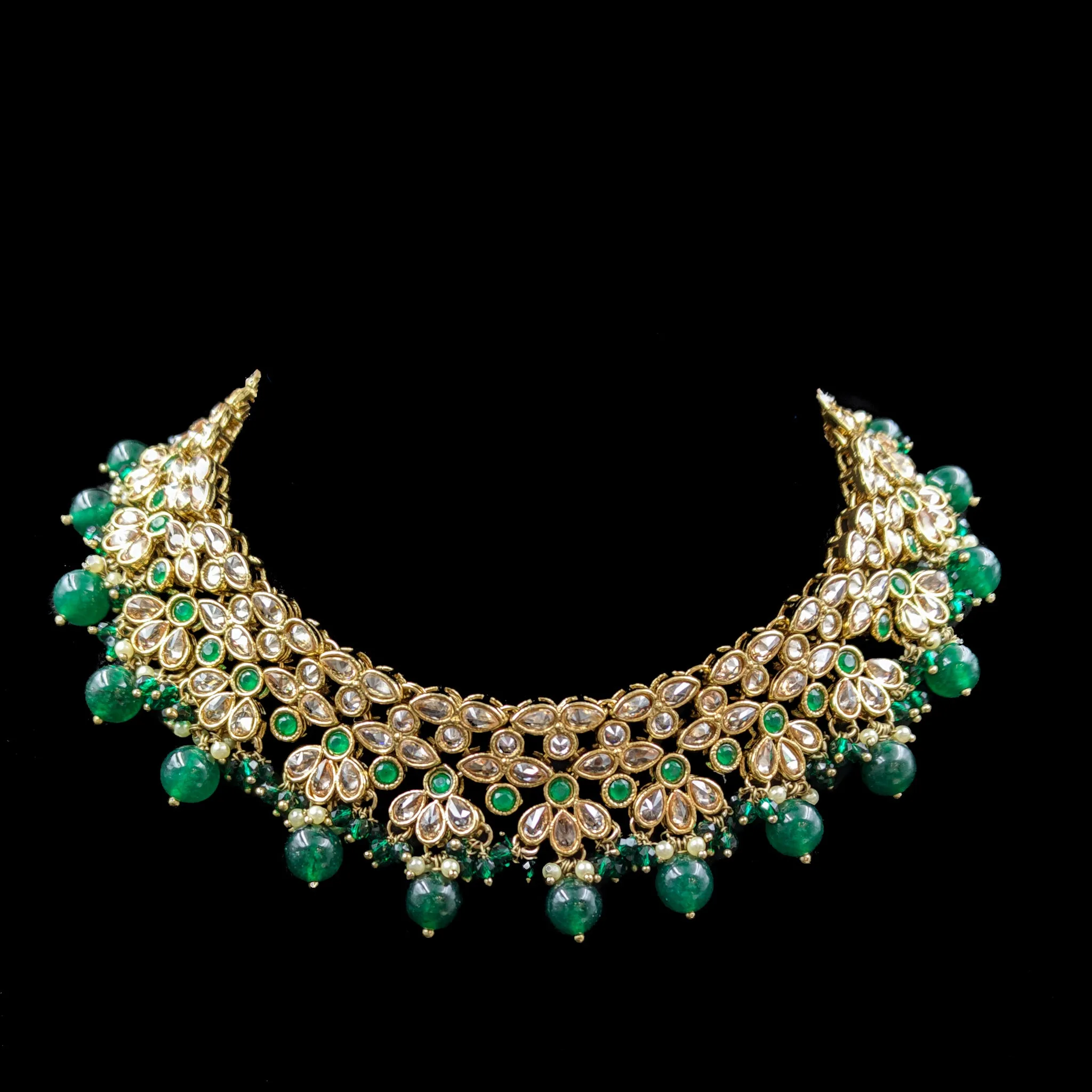 Round Neck Antique Necklace Set 7195-33