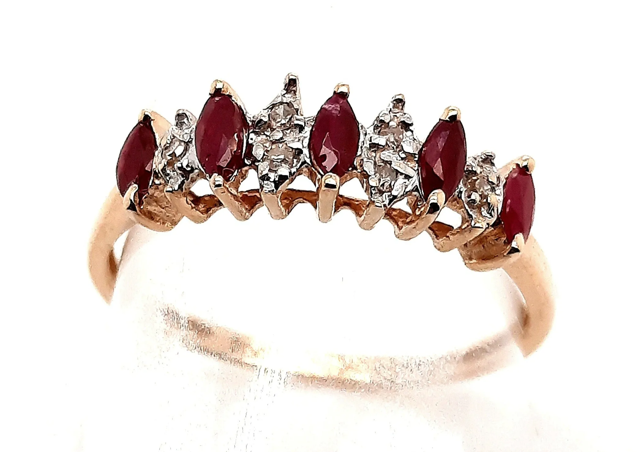Ruby and Diamond Yellow Gold Ring