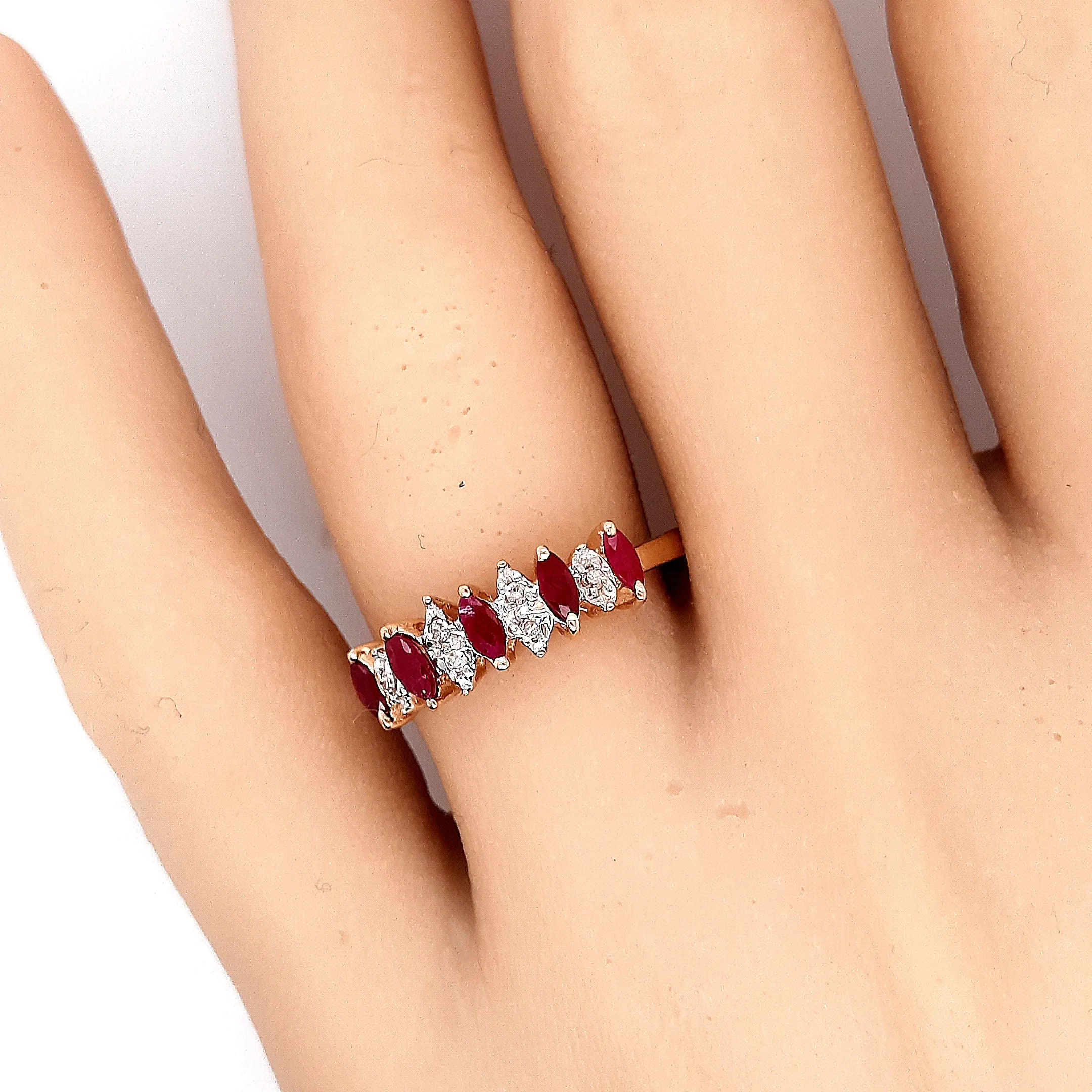 Ruby and Diamond Yellow Gold Ring