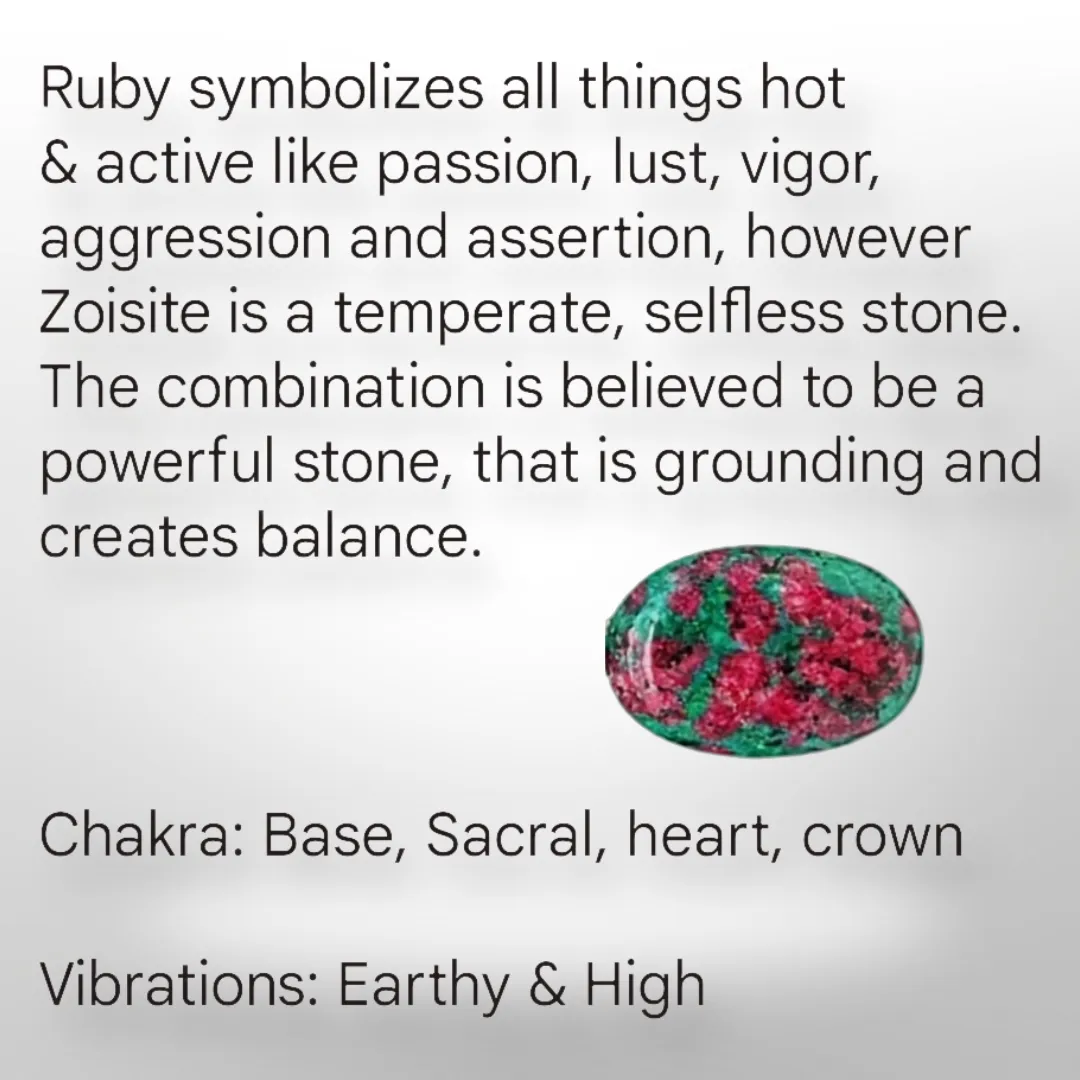 Ruby in zoisite - Necklace
