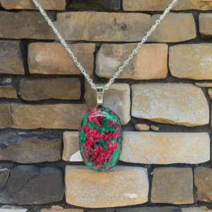 Ruby in zoisite - Necklace