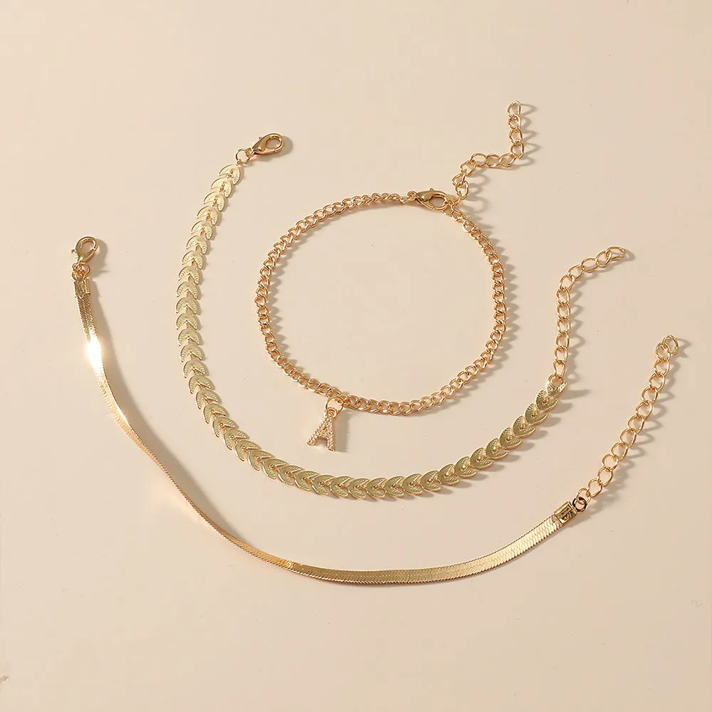 Simple And Sweet Butterfly Anklet Women