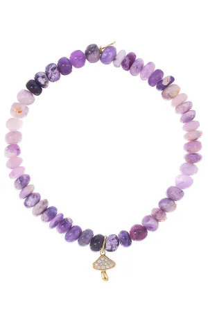 Small Mushroom Opal Charm Bracelet