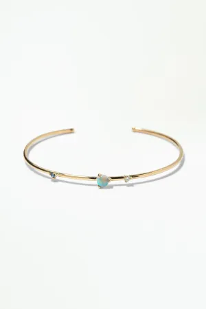 Three Stone Opal Cuff