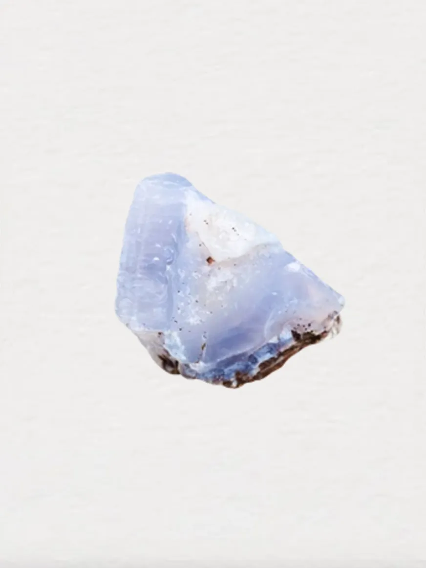 Tibetan Necklace - Chalcedony Blue