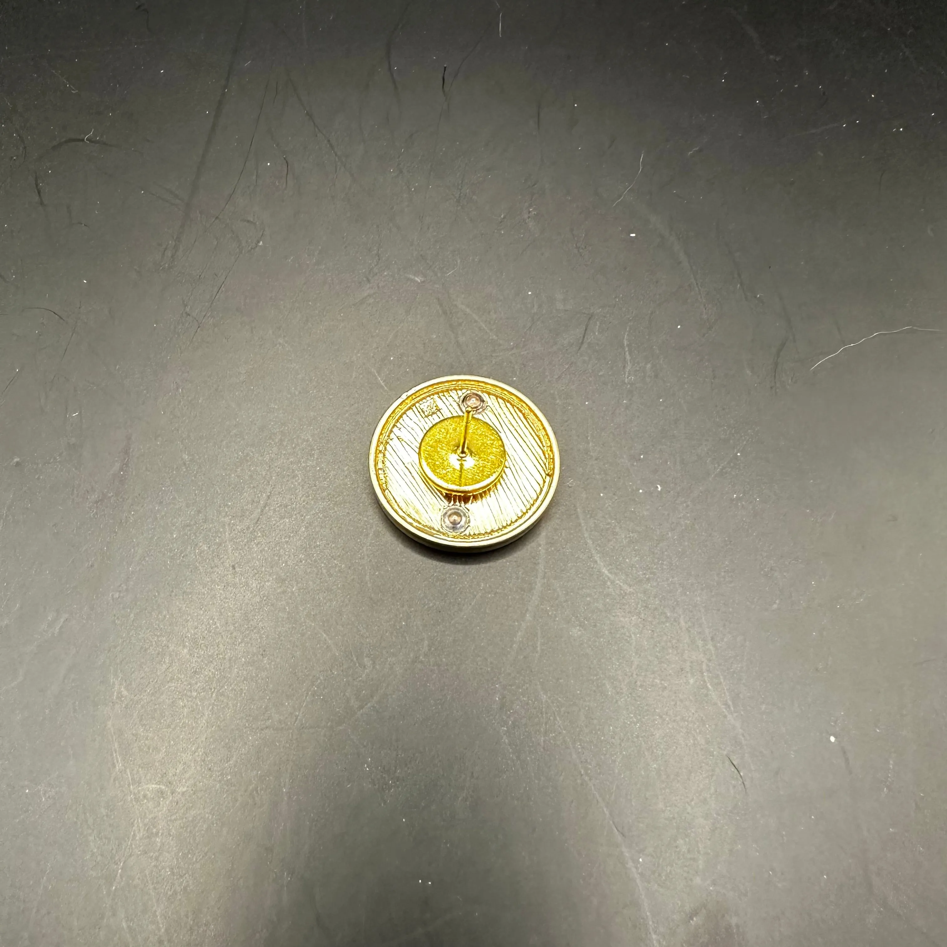 Upcycled Dior Gold Button Earring Studs