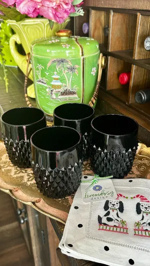 Vintage Glass Tumblers Set - Indiana Glass