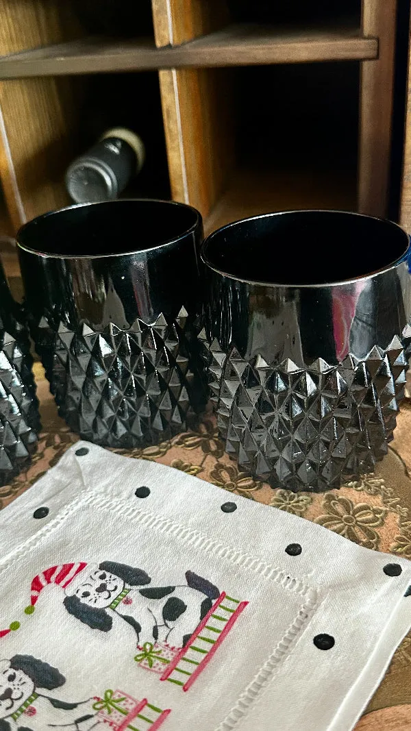 Vintage Glass Tumblers Set - Indiana Glass