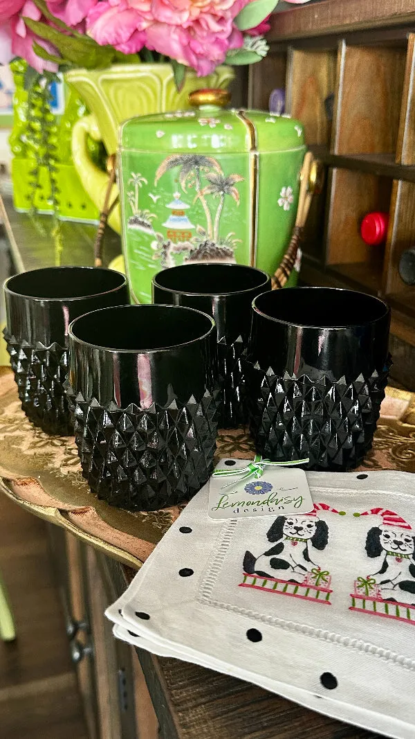 Vintage Glass Tumblers Set - Indiana Glass