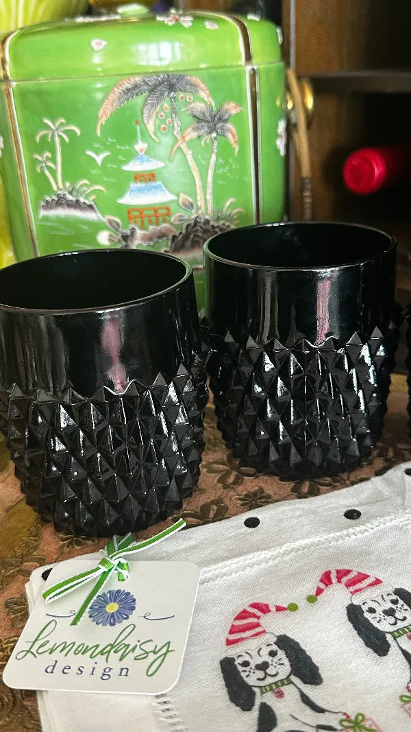 Vintage Glass Tumblers Set - Indiana Glass