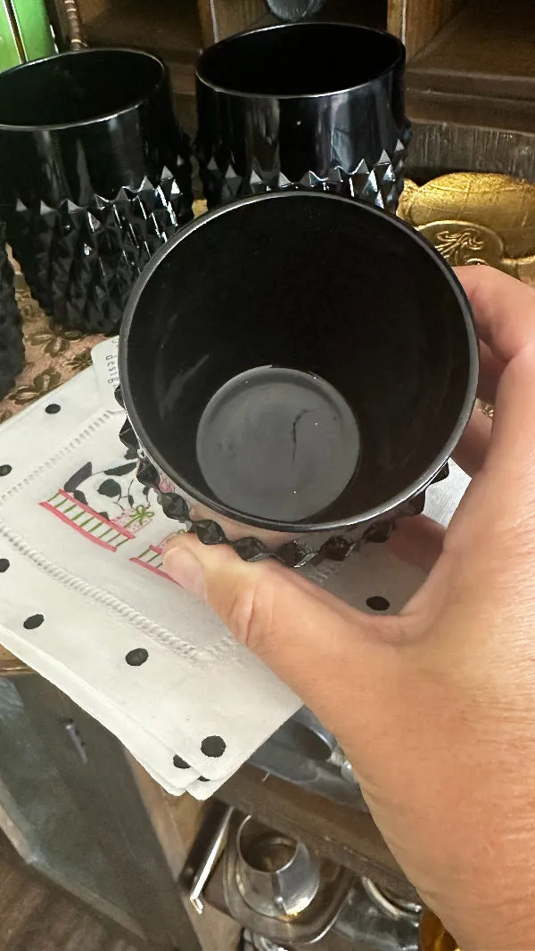 Vintage Glass Tumblers Set - Indiana Glass